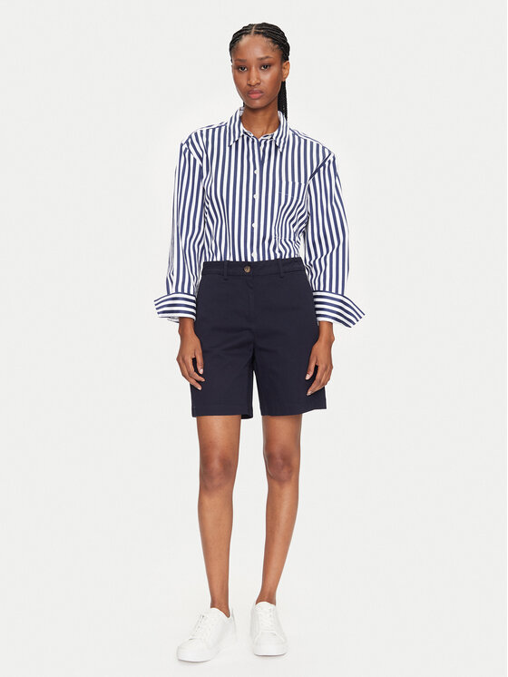 Gant Gant Pantalon scurți din material 4020119 Bleumarin Regular Fit