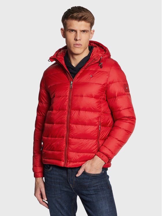 Tommy Hilfiger Tommy Hilfiger Μπουφάν μεταβατικό Quilted MW0MW29007 Κόκκινο Regular Fit