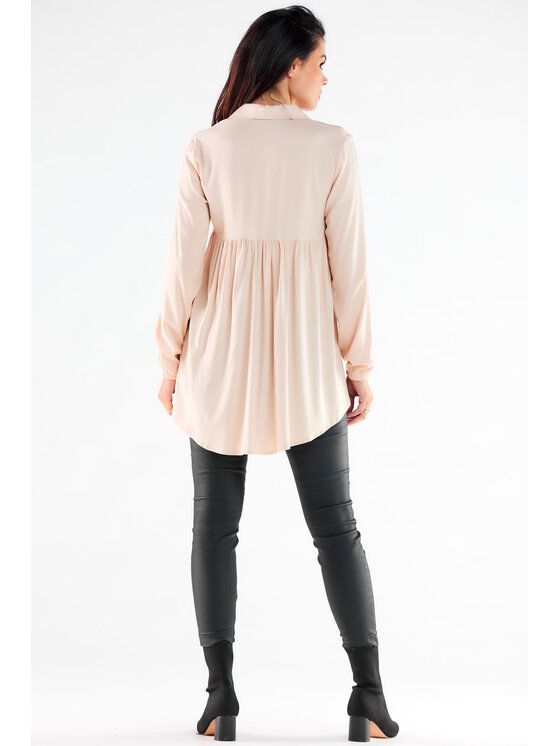 Awama Awama Camicia A527 Beige Basic Fit