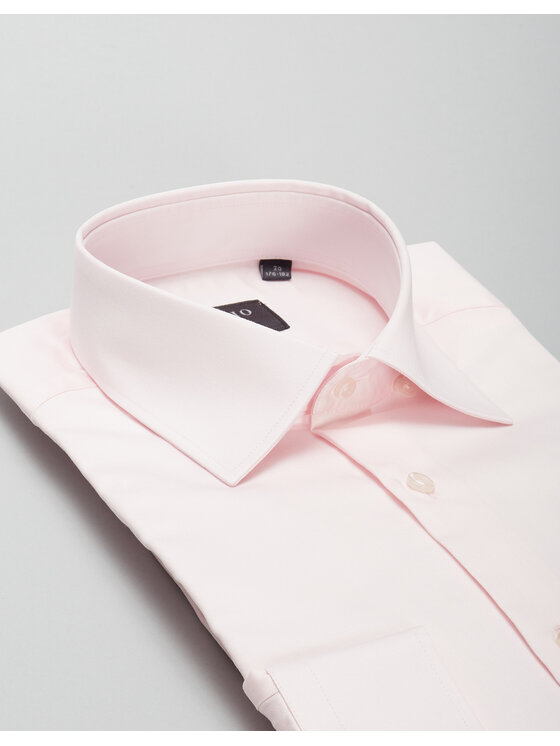 Borgio Borgio Koszula simeria Różowy Slim Fit