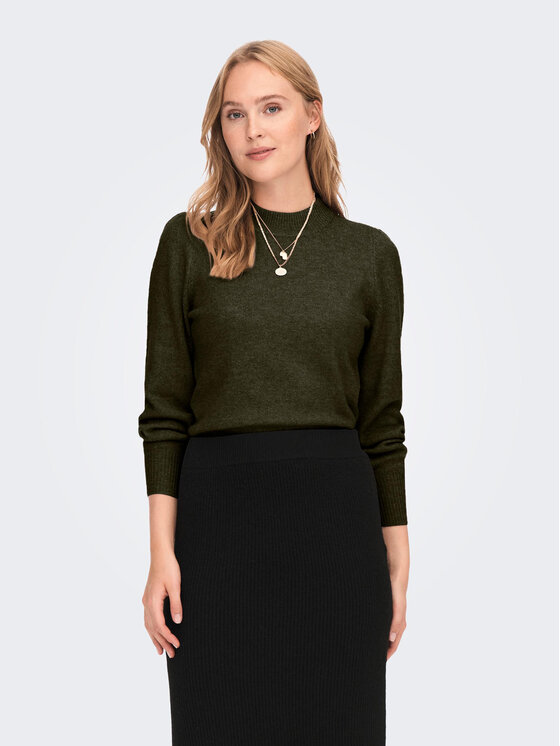 JDY JDY Džemper 15216638 Zelena Regular Fit