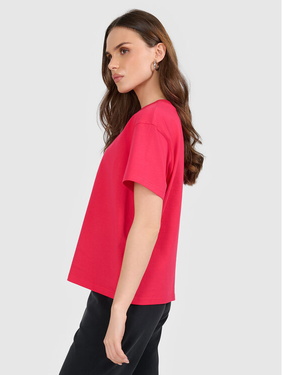 4F 4F T-Shirt APRES SKI Czerwony Boxy Fit