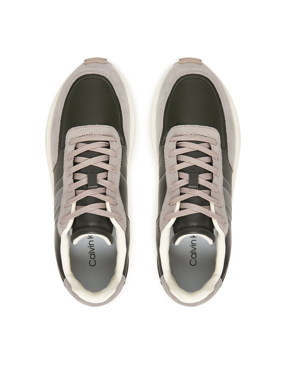 Calvin Klein Calvin Klein Sneakersy City Runner Laceup Tape Lth HM0HM02033 Czarny