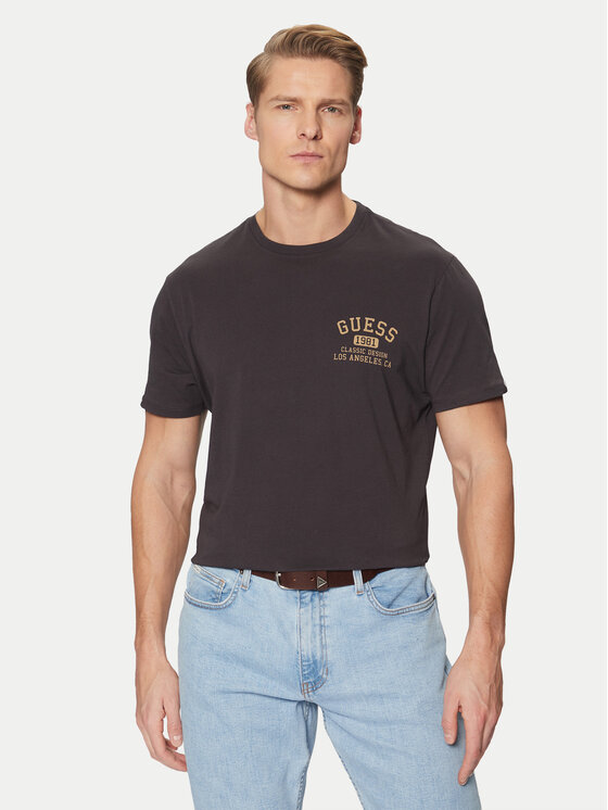 Guess Guess T-shirt M5RI86 K9RM1 Crna Regular Fit