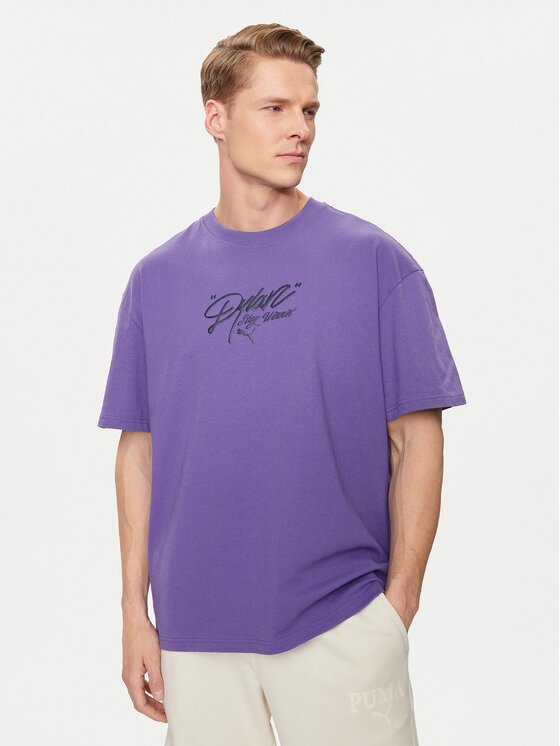 Puma Puma Marškinėliai Dylan s Gift Shop 625271 Violetinė Regular Fit