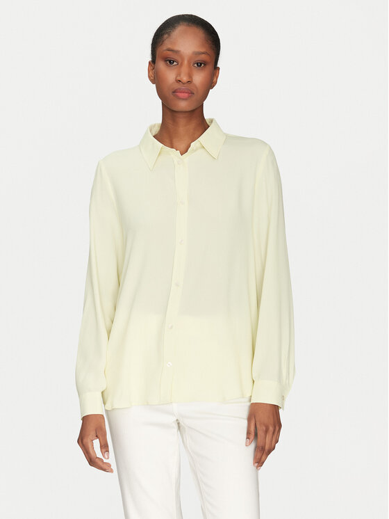 Marella Marella Srajca Nebbia 2515111031 Rumena Regular Fit