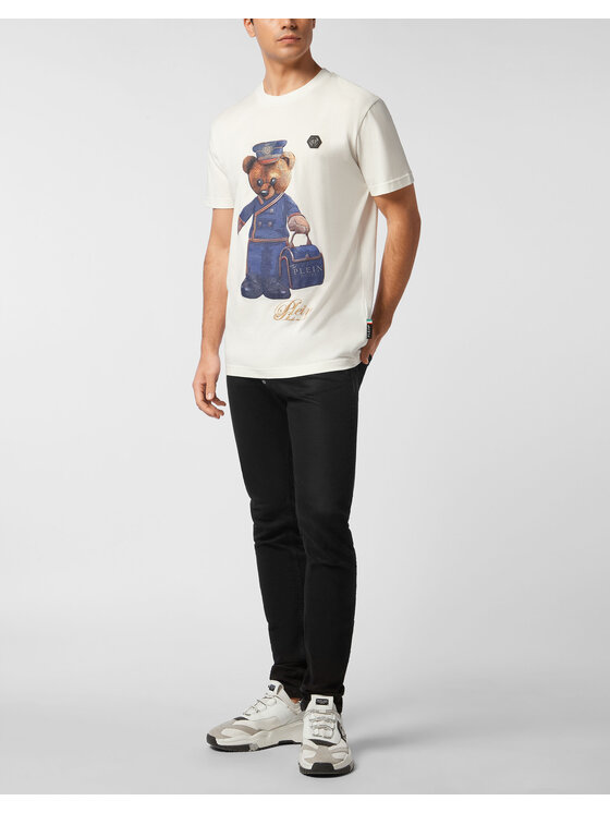 PHILIPP PLEIN PHILIPP PLEIN T-Shirt 27133 Biały Regular Fit