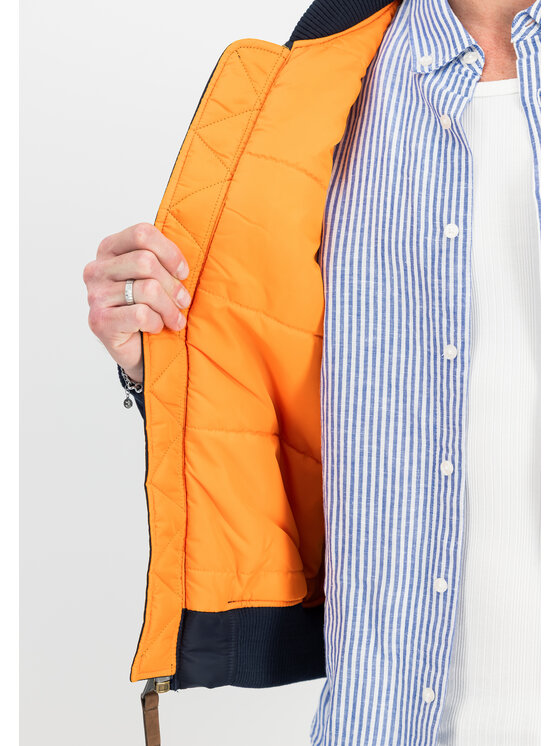 Alpha Industries Alpha Industries Bundy bomber AI.166107-07-5XL Tmavomodrá Slim Fit