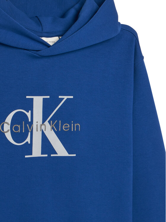 Calvin Klein Jeans Calvin Klein Jeans Pulóver Light Monologo IB0IB02615 Kék Regular Fit