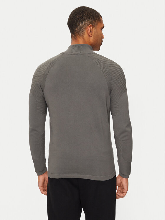 BOSS Boss Džemper Perform-X_QZ 50498525 Siva Regular Fit