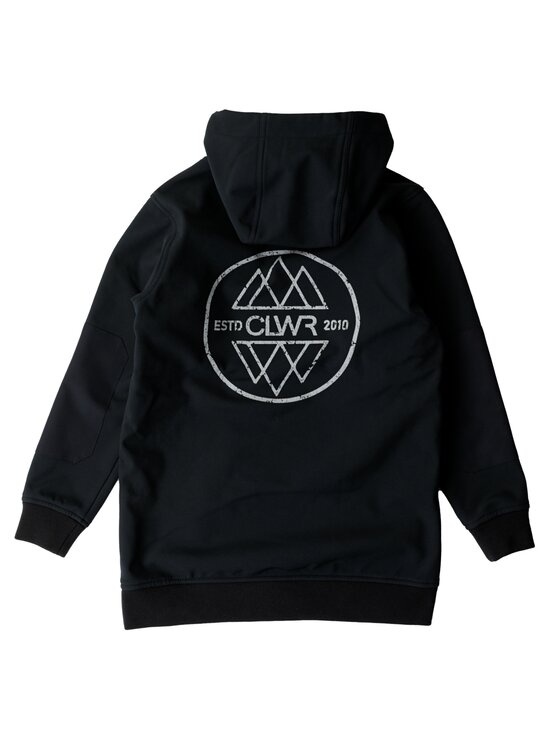 Colourwear Colourwear Bluza Bluza snowboardowa Colourwear EST 2010 Hood Czarny Relaxed Fit