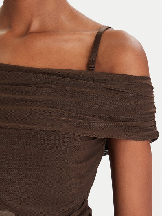 Guess Guess Coctailkleid W5YK21 KCZC2 Braun Slim Fit