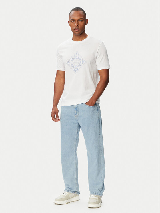 HUGO HUGO T-shirt Nerberri 50572760 Bianco Regular Fit