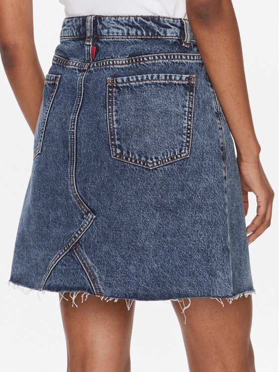 HUGO Hugo Jeans suknja Getina 50507934 Tamnoplava Regular Fit