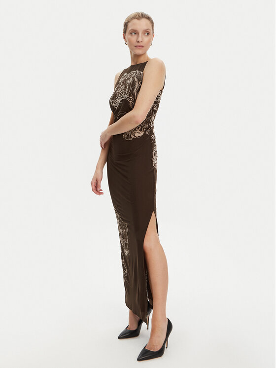 Guess Guess Každodenní šaty W5YK19 KCZC2 Hnědá Regular Fit