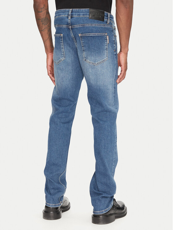 Just Cavalli Just Cavalli Traperice 78OAB5S0 Tamnoplava Slim Fit