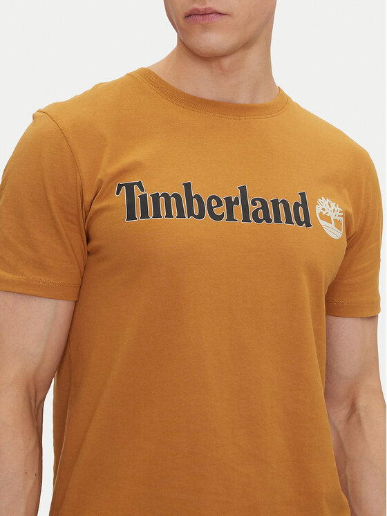 Timberland Timberland Póló TB0A5UPQ Bézs Regular Fit