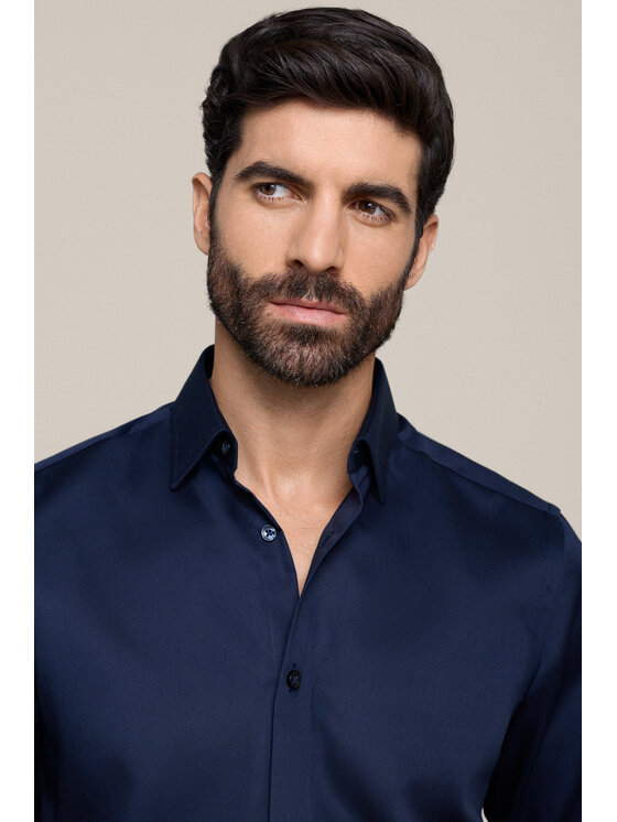Lancerto Lancerto Koszula Armida Granatowa KO073226000006 Granatowy Slim Fit