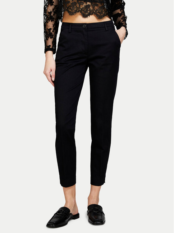 Sisley Sisley Pantaloni chino 4BYW55AH6 Nero Regular Fit