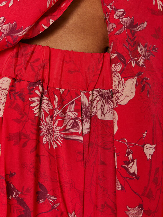 ViCOLO ViCOLO Hlače TB1274 Crvena Relaxed Fit