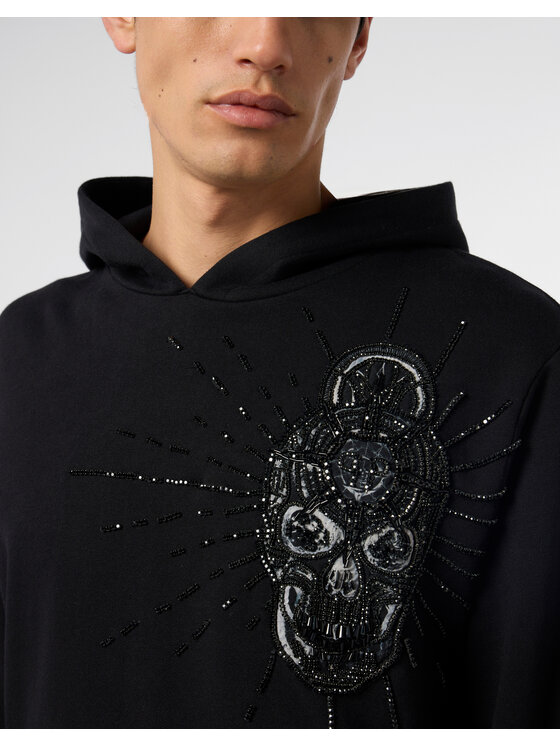 PHILIPP PLEIN PHILIPP PLEIN Bluza 29856 Czarny Regular Fit