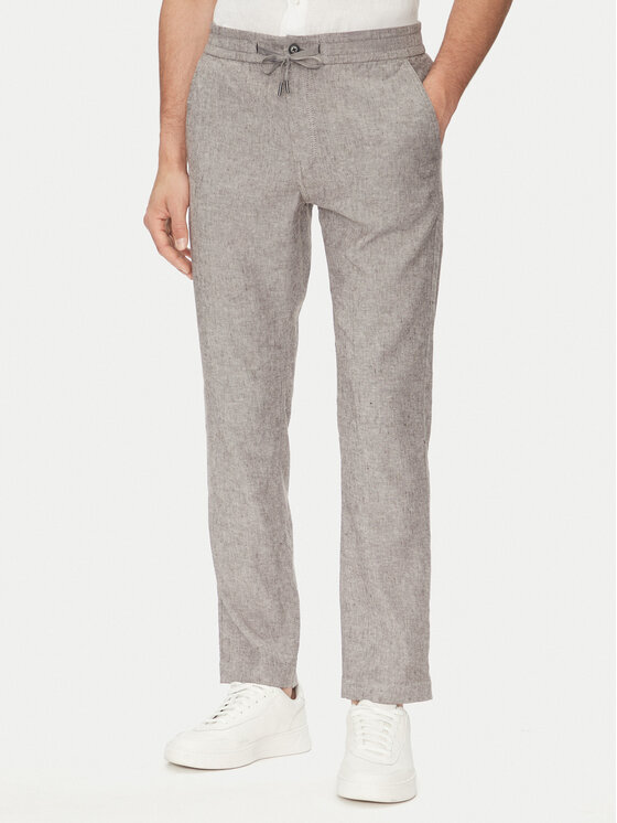 BOSS Bavlnené nohavice Sanderson-L 50536881 Hnedá Regular Fit