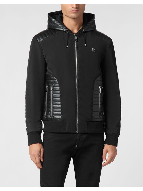 PHILIPP PLEIN PHILIPP PLEIN Giubbotto piumino 22657 Nero Regular Fit
