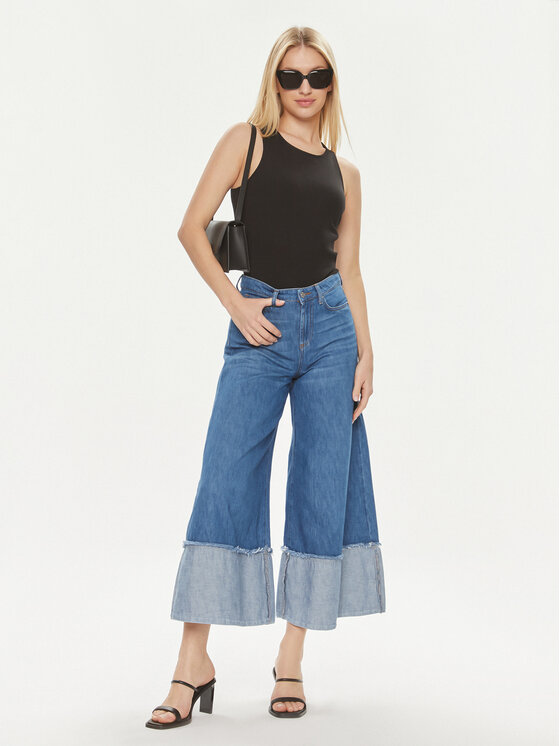 ViCOLO ViCOLO Blugi DB5069 Albastru Wide Leg