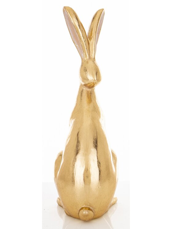 MIAhome MIAhome Figurka królik 30x10x12 cm SVELTA Złoty