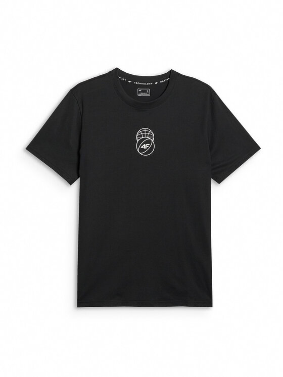 4F 4F T-Shirt ESSENTIAL 2 Czarny Regular Fit