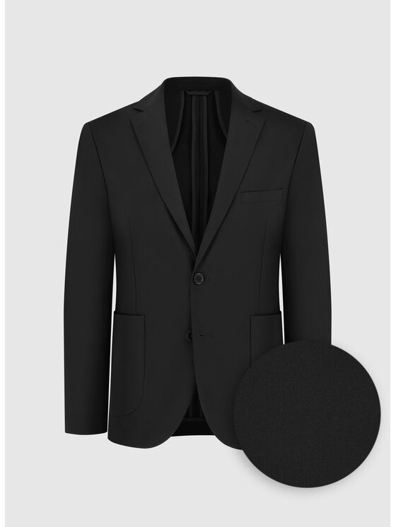 Pako Lorente Pako Lorente Marynarka P24WF-3G-001 Czarny Super Slim Fit