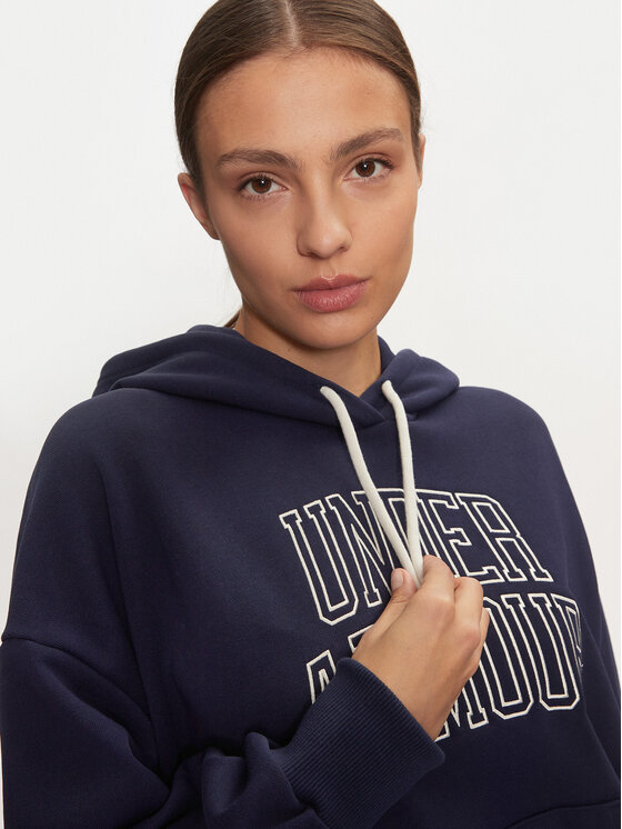 Under Armour Under Armour Džemperis UA Icon Heavyweight 1386494 Tamsiai mėlyna Oversize