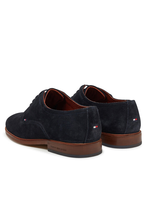 Tommy Hilfiger Tommy Hilfiger Poolsaapad Hilfiger Thunit Suede Shoe FM0FM05377 Tumesinine