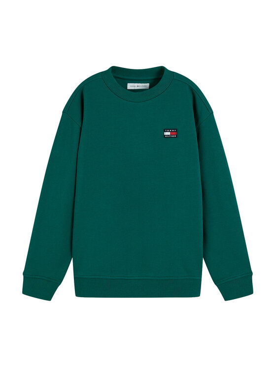 Tommy Hilfiger Tommy Hilfiger Džemperis ar kapuci Flag Heritage KS0KS00769 Tumši zaļa Regular Fit