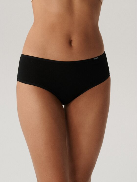 Atlantic Atlantic Figi klasyczne flat elastic classic Czarny