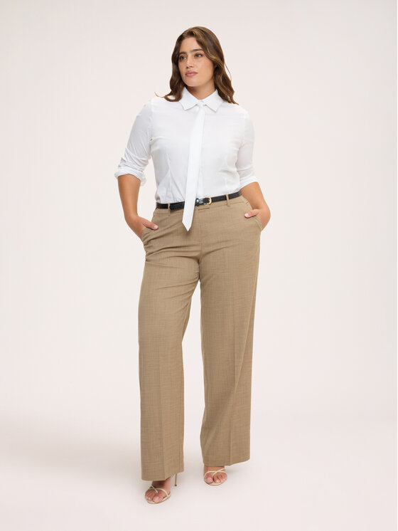 Fiorella Rubino Fiorella Rubino Koszula 5006T001521N011 Biały Regular Fit