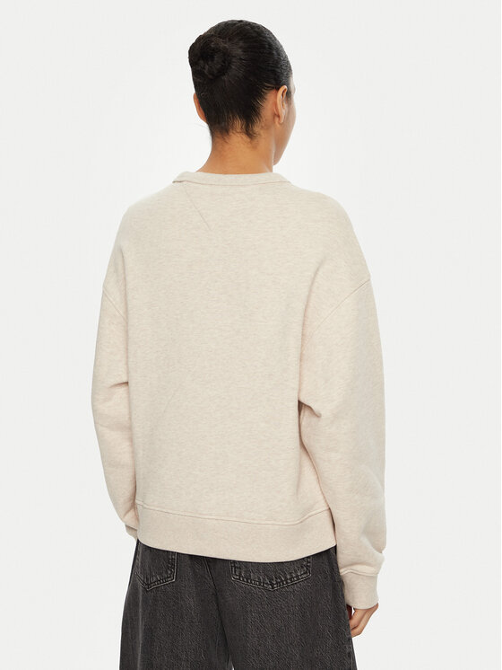 Tommy Jeans Tommy Jeans Majica dugih rukava DW0DW19408 Bež Boxy Fit