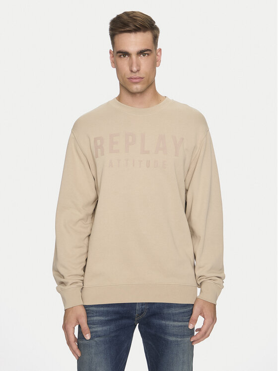 Férfi Pulóver REPLAY, Méret: XL, Bézs, M6975 .000.21842