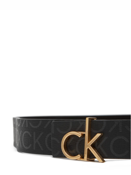 Calvin Klein Calvin Klein Ζώνη Γυναικεία Ck Buckle Reversible Belt 30Mm Mono LV04F7038G Μαύρο