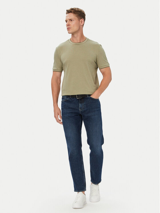 BOSS BOSS T-Shirt H-Thompson 81 50565742 Khaki Regular Fit