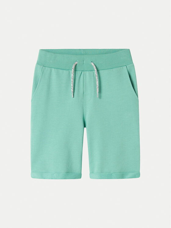 NAME IT Športové kraťasy 13201050 Zelená Regular Fit