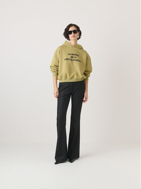La Mania La Mania Felpa TAYLA Verde Classic Fit