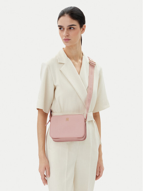 Tommy Hilfiger Tommy Hilfiger Handtasche Th Logotape Camera Bag AW0AW17229 Rosa