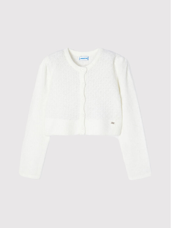 3383 White Cardigan - Mayoral SS26 In Stock Now main image 0