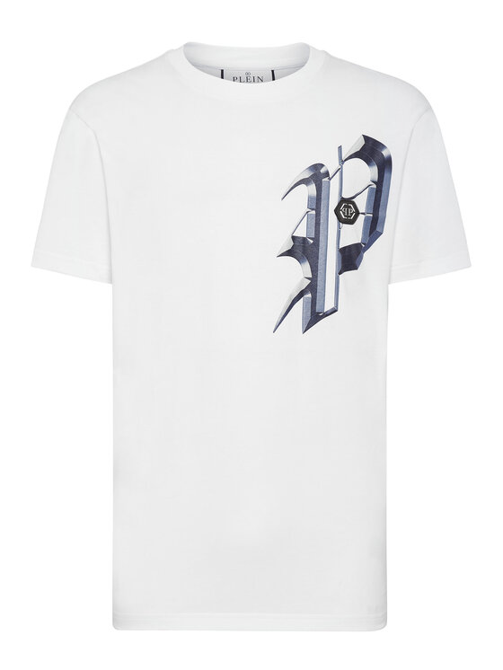 PHILIPP PLEIN PHILIPP PLEIN T-Shirt 901 Biały Regular Fit