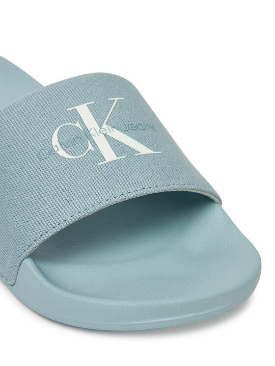 Calvin Klein Jeans Calvin Klein Jeans Klapki Slide Monogram Wn YW0YW01835 Niebieski