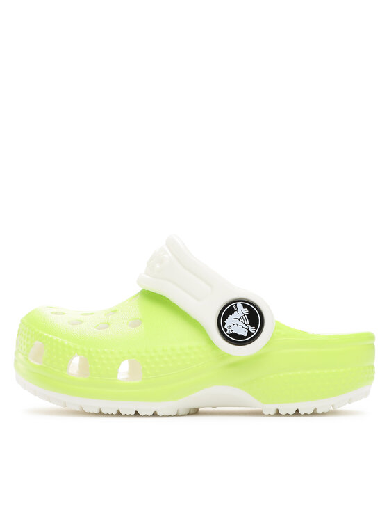 Crocs Crocs Klapki Crocs Classic Glow In The Dark Clog T 209161 Zielony