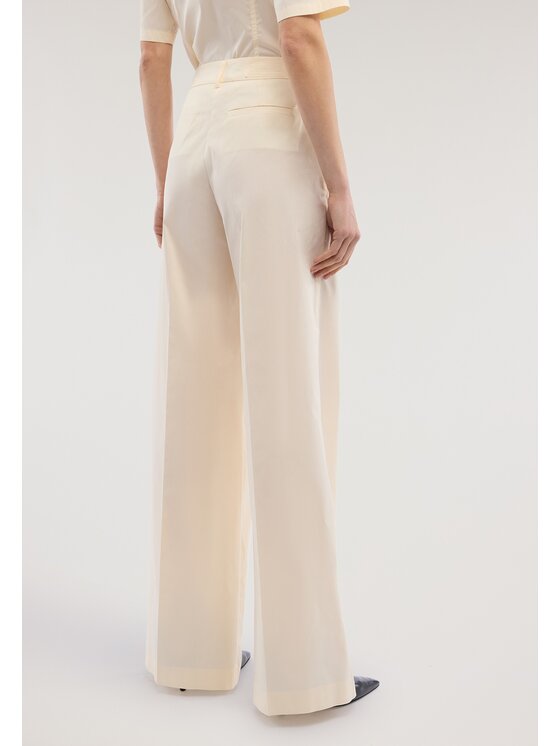 Trussardi Trussardi Pantaloni di tessuto P272A002362N011 Bianco Over Fit