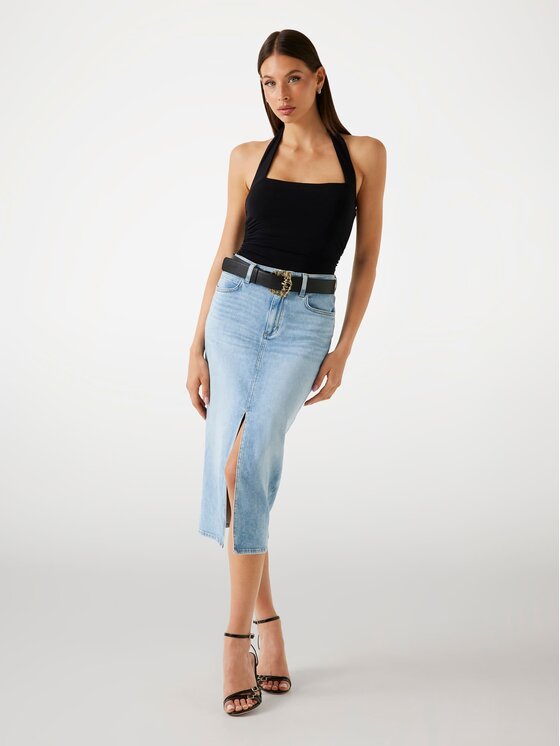 Guess Guess Szoknya 176609 Kék Classic Fit