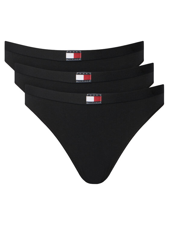 Tommy Hilfiger Tommy Hilfiger Σετ σλιπ κλασικά UW0UW06141 Μαύρο